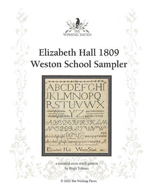 click here to view larger image of Elizabeth Hall Sampler 1809 (chart)