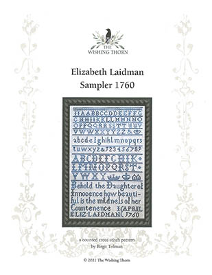 click here to view larger image of Elizabeth Laidman Sampler 1760 (chart)