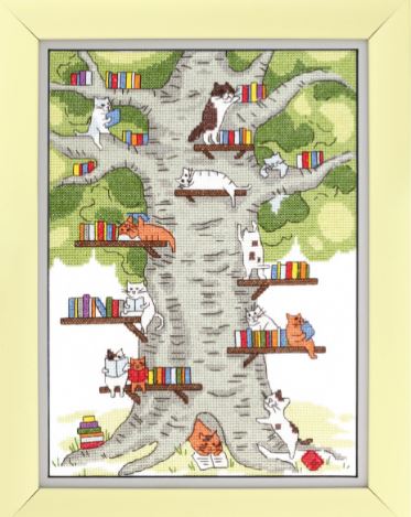 click here to view larger image of Library in the Forest (counted cross stitch kit)