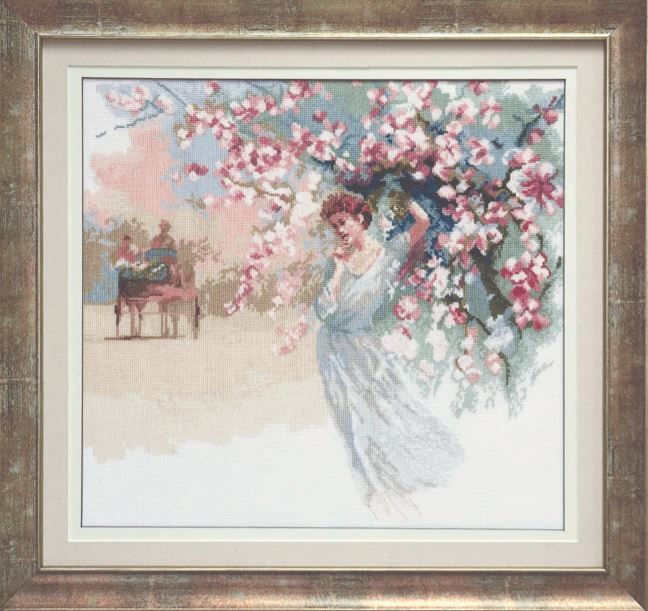 click here to view larger image of Girl in White, A (counted cross stitch kit)