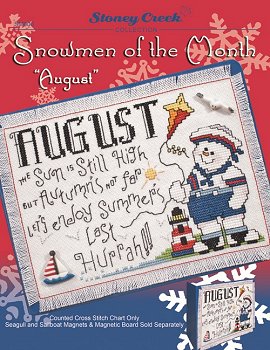 click here to view larger image of Snowman of the Month - August (chart)