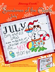 click here to view larger image of Snowman of the Month - July (chart)