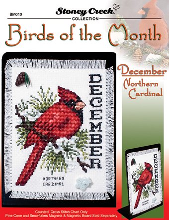 click here to view larger image of Birds of the Month - December Northern Cardinal (chart)