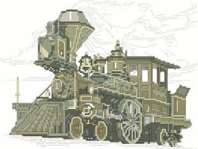 click here to view larger image of Vintage Locomotive (chart)