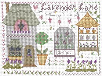 click here to view larger image of Lavender Lane - Gail Bussi (counted cross stitch kit)