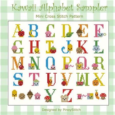 click here to view larger image of Kawaii Alphabet Sampler (chart)