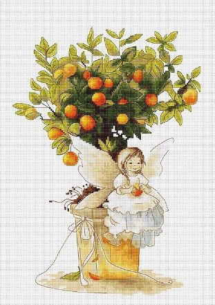 click here to view larger image of Tangerine, The (counted cross stitch kit)