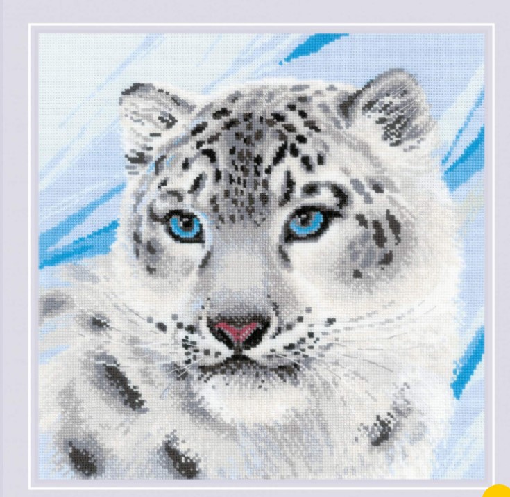 click here to view larger image of Snow Leopard (counted cross stitch kit)