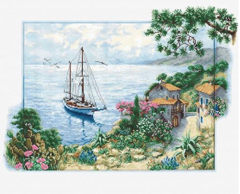 click here to view larger image of Seascape  (counted cross stitch kit)