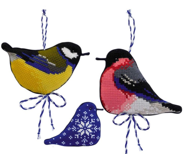 click here to view larger image of Winter Birds (counted cross stitch kit)
