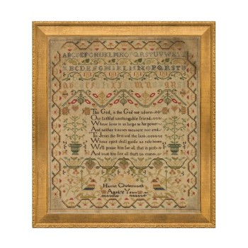click here to view larger image of Harriet Charlesworth Sampler 1822 (chart)