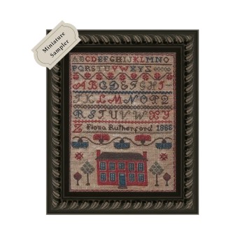 click here to view larger image of Fiona Rutherford Miniature Sampler 1866 (chart)