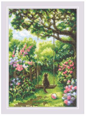 click here to view larger image of Garden Swing (counted cross stitch kit)