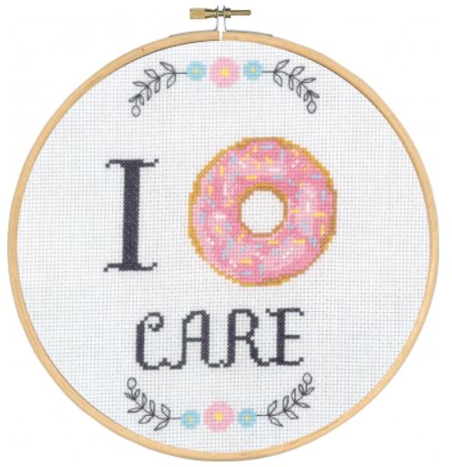 click here to view larger image of I Donut Care (counted cross stitch kit)