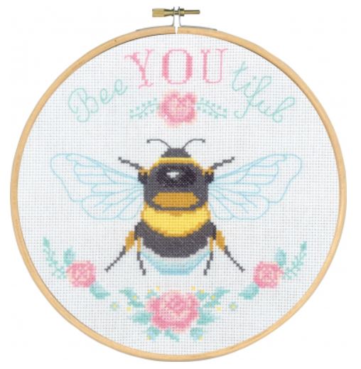 click here to view larger image of Bee You Tiful (counted cross stitch kit)