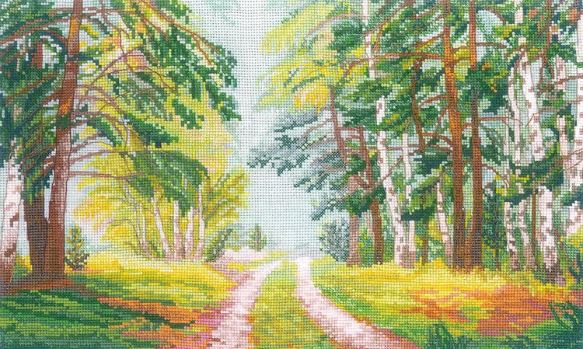 click here to view larger image of Forest Road (counted cross stitch kit)