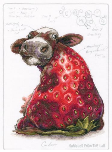 click here to view larger image of COW BeRRi (counted cross stitch kit)