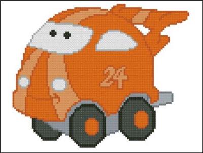 click here to view larger image of Chubby Race Cars 008 Orange Spicevet (chart)