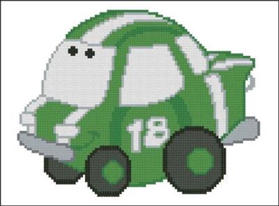 click here to view larger image of Chubby Race Cars 007 Green Go-Go (chart)
