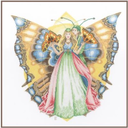 click here to view larger image of Butterflies 27ct (counted cross stitch kit)