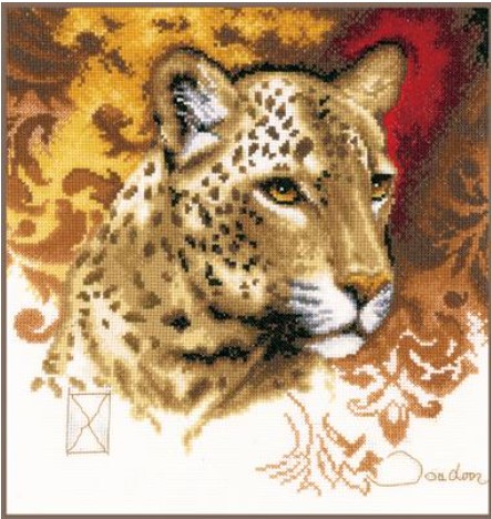click here to view larger image of Leopard (14ct) (counted cross stitch kit)