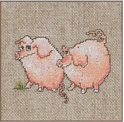 click here to view larger image of Pigs - 27ct (counted cross stitch kit)