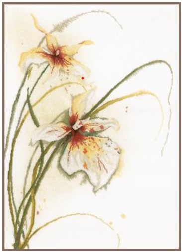click here to view larger image of Orchid Flower 30ct (counted cross stitch kit)