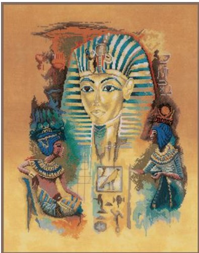 click here to view larger image of Tutankhamun 27ct (counted cross stitch kit)
