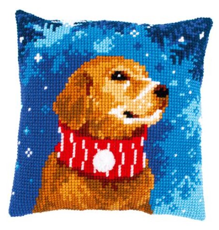 click here to view larger image of Dog with Scarf (needlepoint kit)