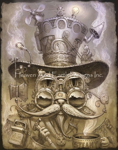 click here to view larger image of Steampunk Catdaddy/Mini - Jeff Haynie (chart)