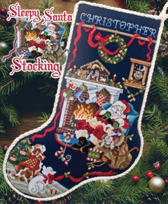 click here to view larger image of Sleepy Santa Stocking (chart)