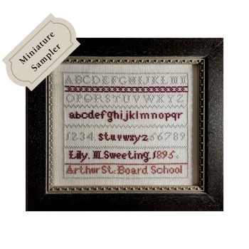 click here to view larger image of Lily Sweeting Miniature Sampler 1895 (chart)