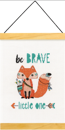 click here to view larger image of Be Brave Banner (counted cross stitch kit)