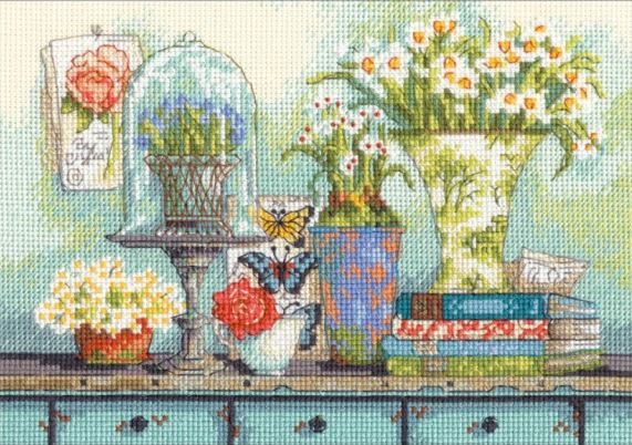 click here to view larger image of Garden Collectibles (counted cross stitch kit)