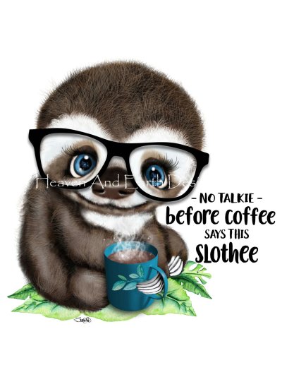 click here to view larger image of Coffee Sloth - Sheena Pike (chart)