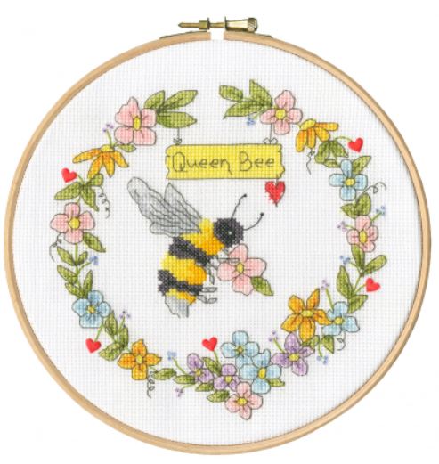 click here to view larger image of Queen Bee (counted cross stitch kit)