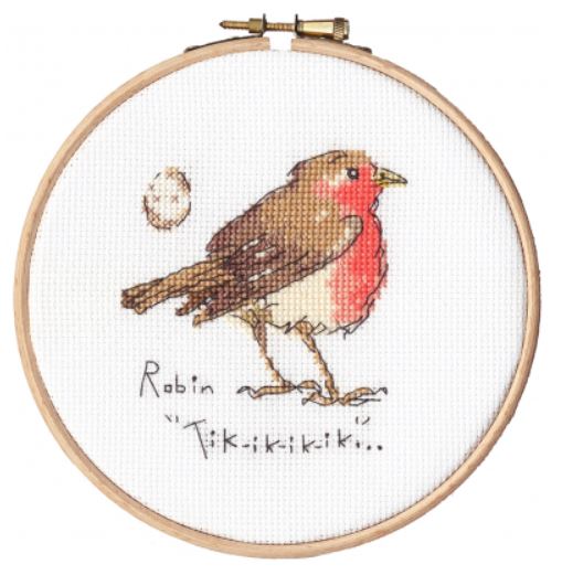 click here to view larger image of Little Robin (counted cross stitch kit)