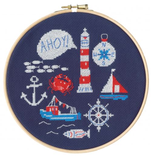 click here to view larger image of Ahoy (counted cross stitch kit)