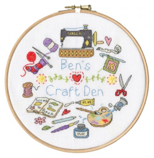 click here to view larger image of My Craft Den (counted cross stitch kit)