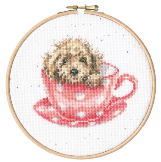 click here to view larger image of Teacup Pup (counted cross stitch kit)