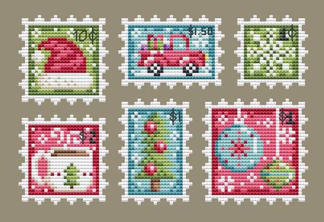 click here to view larger image of Christmas Stamp Collection (chart)