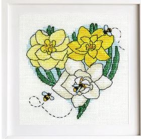 click here to view larger image of Daffodils and Bees (chart)