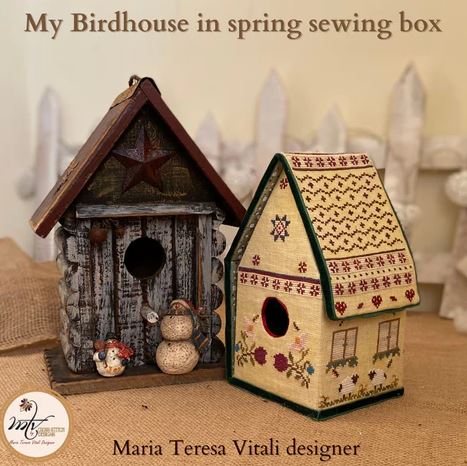click here to view larger image of Birdhouse in Spring Sewing Box (chart)