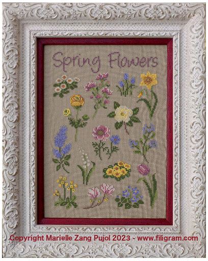 click here to view larger image of Spring Flowers (chart)