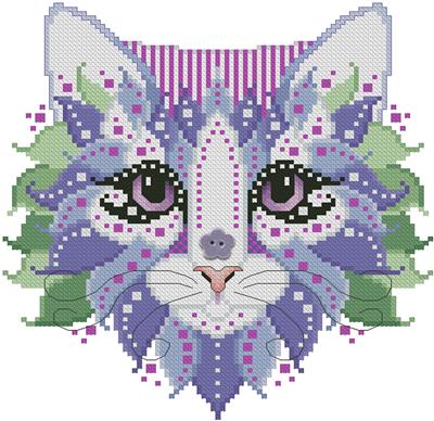 click here to view larger image of Colorful Cats Violet (chart)