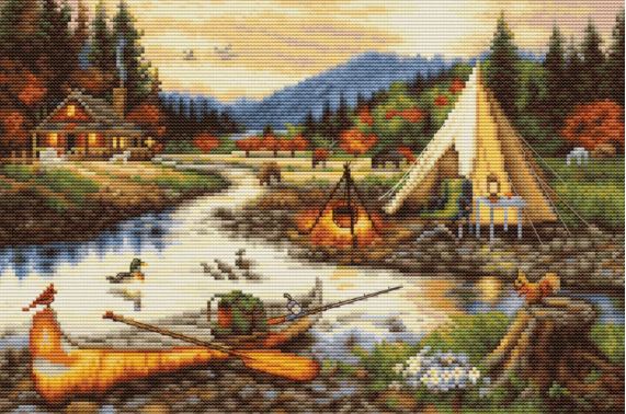 click here to view larger image of Gold Creek (Small) (counted cross stitch kit)