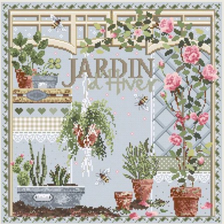 click here to view larger image of Jardin d'Hiver - Aida (counted cross stitch kit)