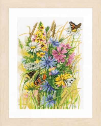 click here to view larger image of Wildflower Rest Stop (counted cross stitch kit)