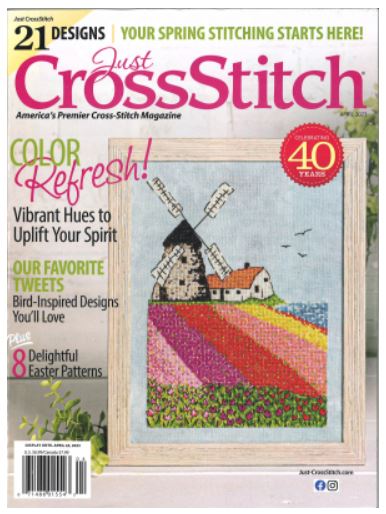 click here to view larger image of 2023 Just Cross Stitch March/April   (magazines)