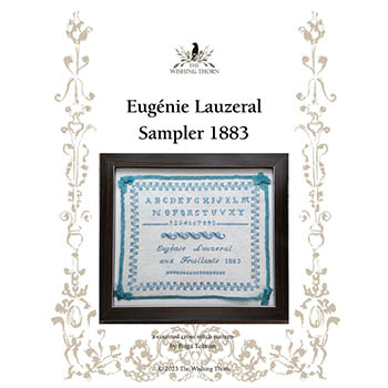 click here to view larger image of Eugenie Lauzeral 1883 Sampler (chart)